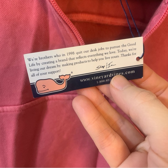 Men’s Vineyard Vines Nantucket Red Shep Shirt Pullover Quarter Zip Sweatshirt L! - Picture 6 of 12